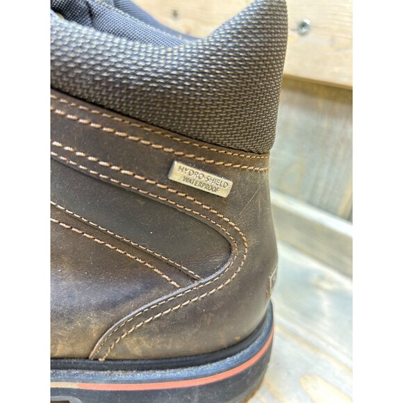 Rockport HydroShield US10 Brown Leather Waterproof Mens Boots Adiprene by Adidas - Picture 7 of 12